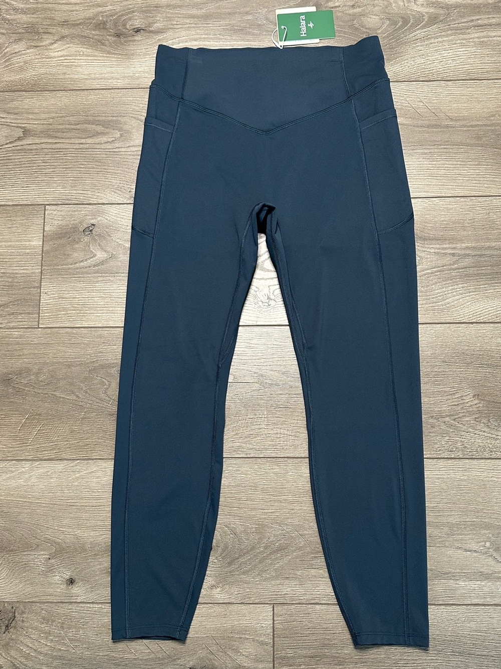 Halara UltraSculpt High Rise Scrunch Butt Lifting Tummy Control Leggings Blue  L - Picture 2 of 12